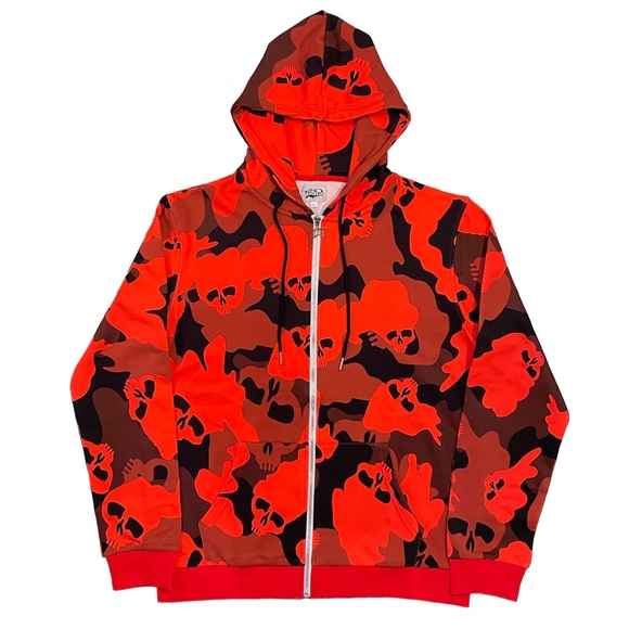 NWT ILL EFFECT Red Catacombs hoodie - Picture 2 of 4